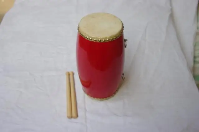 Orff инструменты из воловьей кожи поясной барабан ударный инструмент винтажный этнический барабан детская игрушка детский сад раннее образование Teac