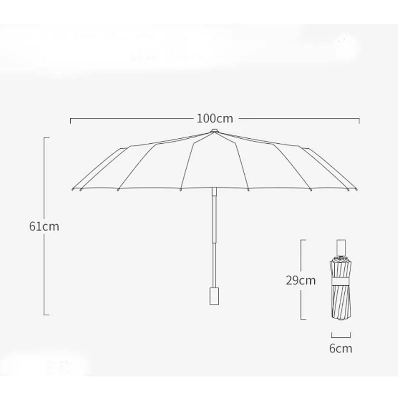 Parapluie Automatique,Anti Retournement Résistant Au Vent anti-uv Parapluie  Pliant Automatique Pour Hommes et Femmes Voyage Rouge