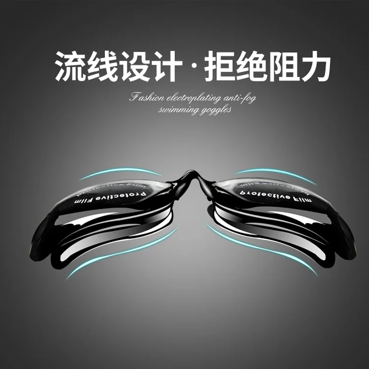 Amazon Горячая гальванические очки противотуманные высокой четкости в штучной упаковке ушные наушники цельные очки силикагель зеркальный ремень анти-ф