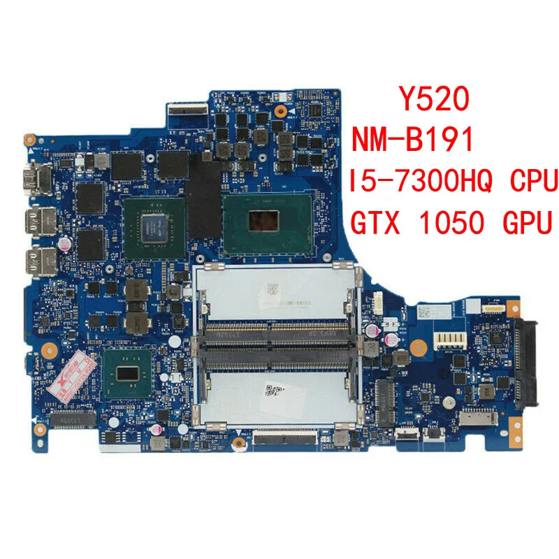 5B20N00291 DY512 NM-B191 основная плата для lenovo Y520 Материнская ноутбука 15 6 дюймов SR32S i5-7300HQ