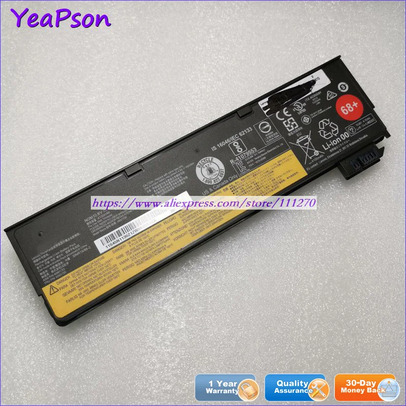 Аккумулятор для ноутбука Lenovo ThinkPad T460 T440s T470p X240 X250 L450 10 8 В 4400 мАч | Компьютеры и офис