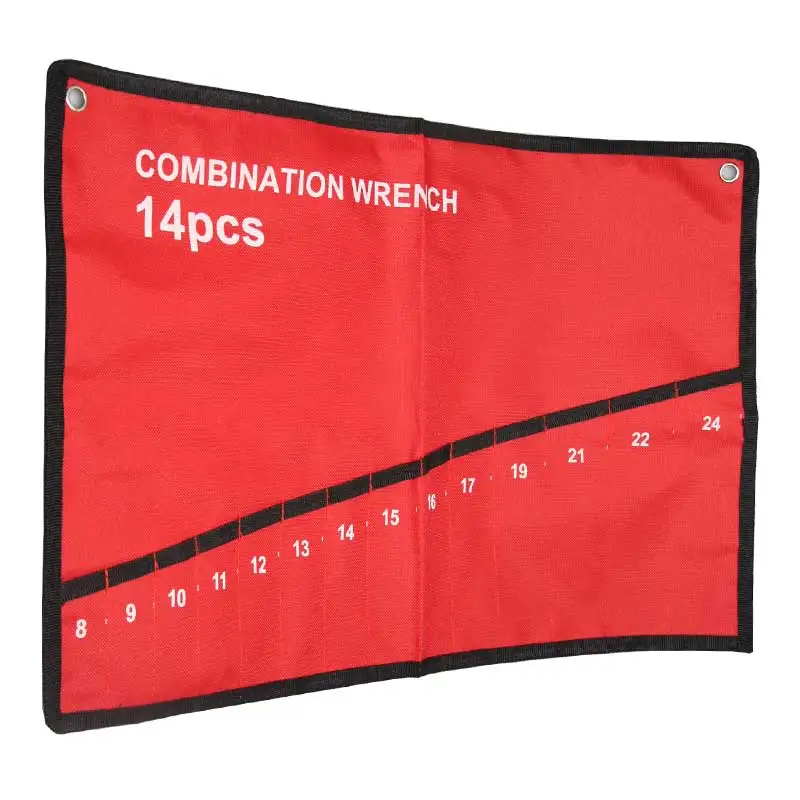 14 карманов гаечный ключ сворачивающийся органайзер для хранения сумка карман