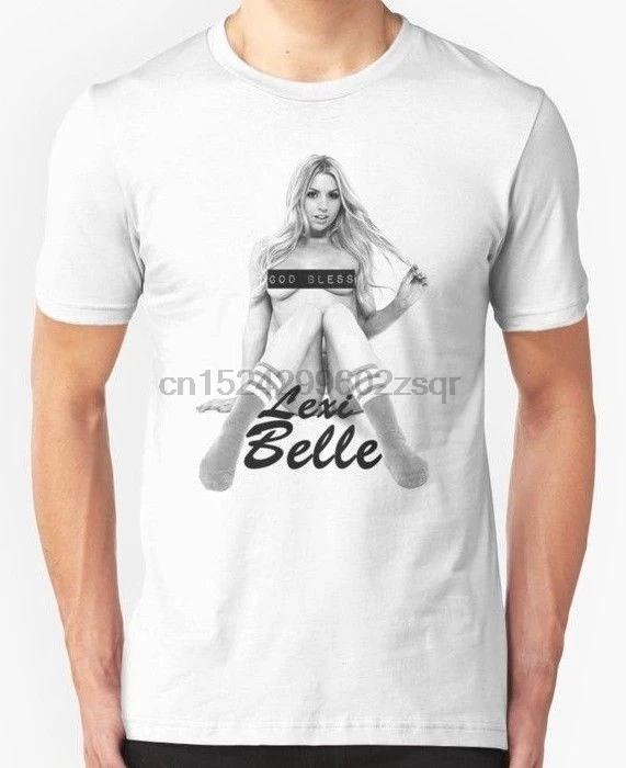 God bless Lexi Belle men's t shirt hot sale summer short sleeve tees cotton crew neck tops | Мужская одежда