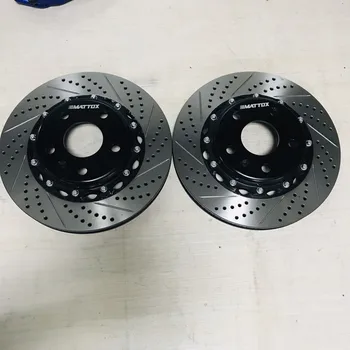 

Matox Car Brake Kit Customized Drilled and Slotted Brake Disc 300/330/355*28mm FOR Audi Front Wheel 16-18inch