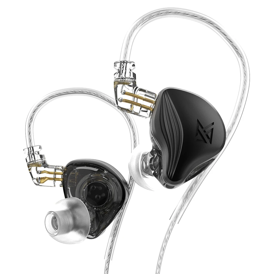 Fone de Ouvido Unidade Dinâmica Eletrostática Híbrido Alta Fidelidade Baixo Earbud Esporte Cancelamento Ruído Headse kz Zex - Image 2