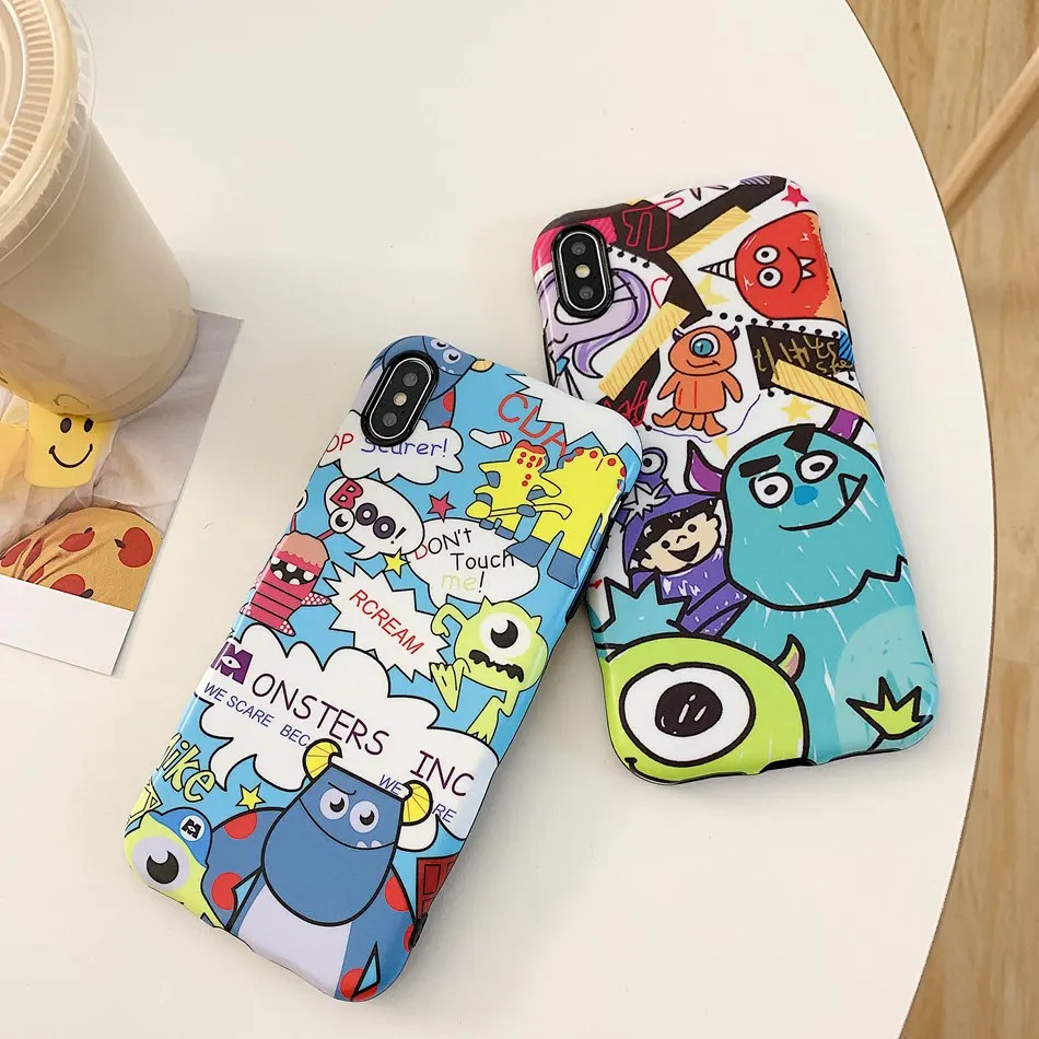 

For iPhone 7 Plus XR X XS Max Case Cute Happy Wave Alternative School Phone Case For iPhone 8 Plus 6 6s Soft Silicone TPU Cover