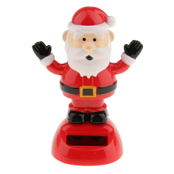 

Christmas Santas Car Table Gift Xmas Decoration Solar Powered Dancing Toy