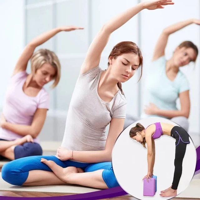 1 Pezzo Blocco Yoga Antiscivolo Blu Resiliente, Strumento Di Allenamento  Ausiliario Per Fitness In Palestra, Per Yoga E Allenamento In Palestra