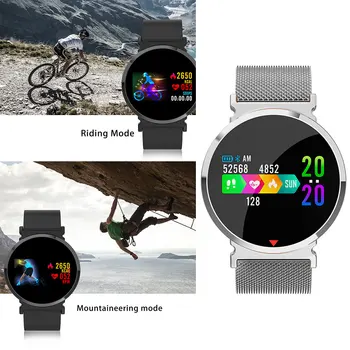 

E28 Blood Pressure Heart Rate Smart Watch Pedometer Sports Fitness Tracker For Facebook Android IOS