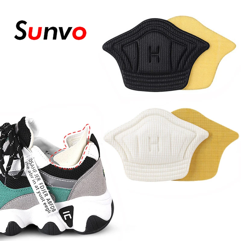 Sunvo Women Insoles for Sport Running Shoes Adjust Size Heel Liner Grips Protector Sticker Pain Relief Patch Foot Care Inserts