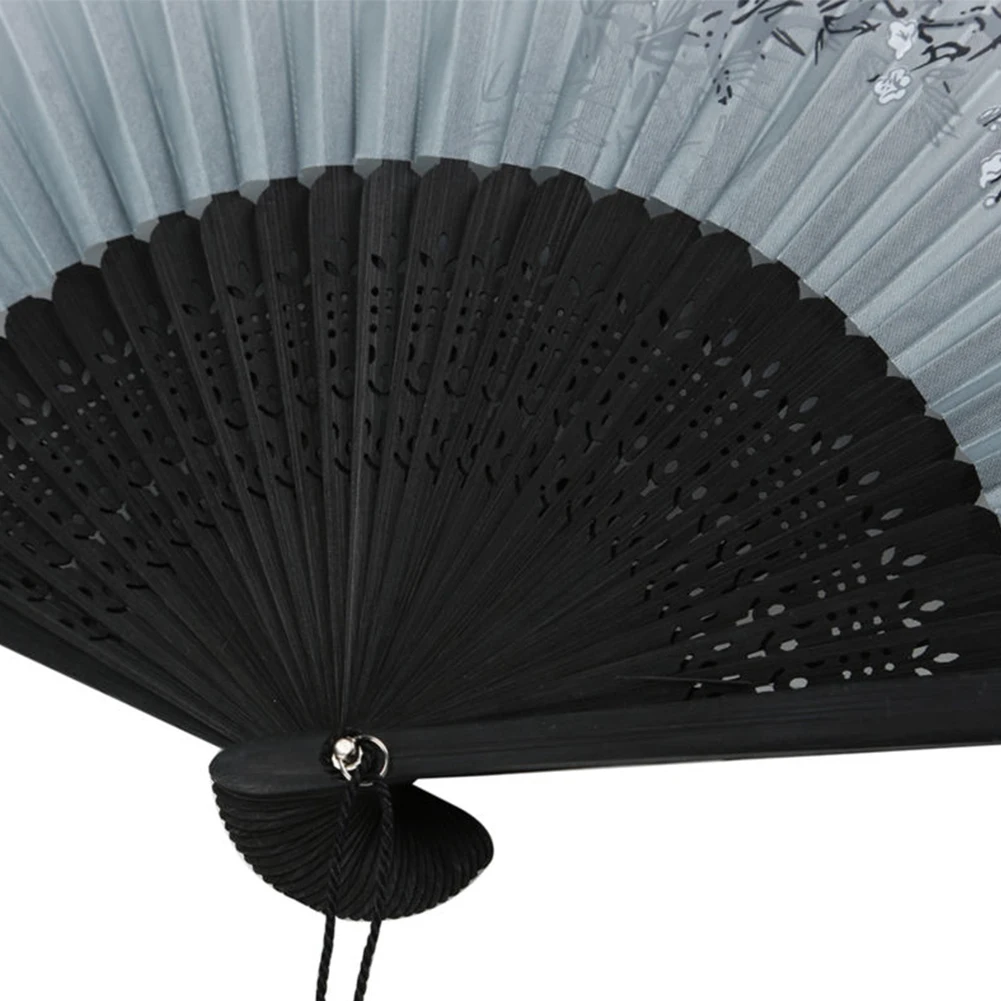 1PC Practical Folding Hand Held Fan Colorful Beautiful Handmade Silk Chinese
