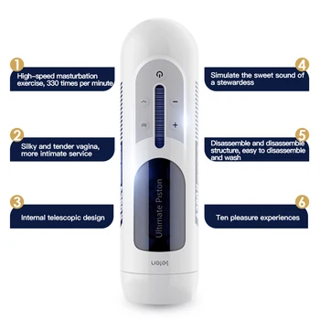 Leten A380II Automatic Piston Telescopic Male Masturbator Real Vagina Sucking Interaction Sucking Sex Toys For Men Sex Machine 4