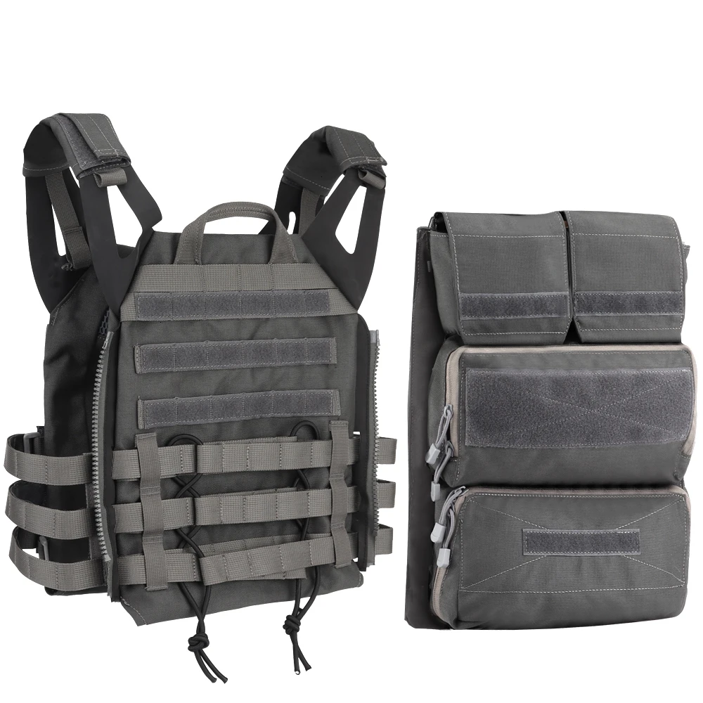 GY Тактический жилет JPC 2,0 Jumpable Plate Carrier легкий на молнии панель Чехол Molle Охота страйкбол Пейнтбол Аксессуары нейлон - Цвет: GY