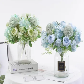 

Artificial Carnation Flower Head For Wedding Home Decoration DIY Corsage Wreath Fall Vivid Fake Silk Flowers