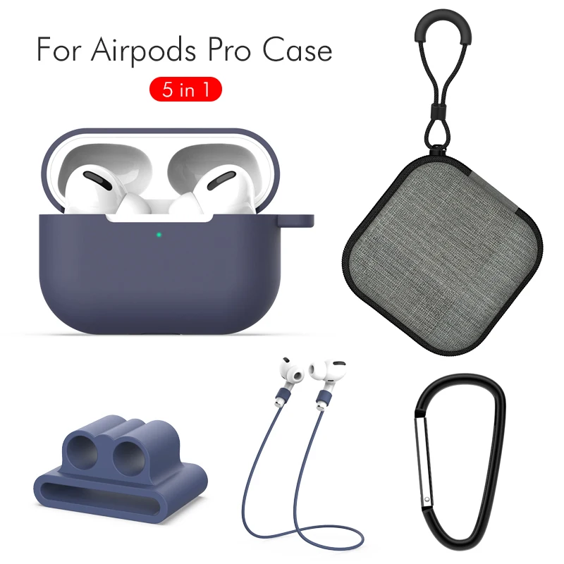5 в 1 чехол для наушников для AirPods Pro, аксессуары, силиконовые наушники, мягкий чехол для AirPods 3, чехол, сумки, гарнитура, зарядная коробка, набор - Цвет: 05