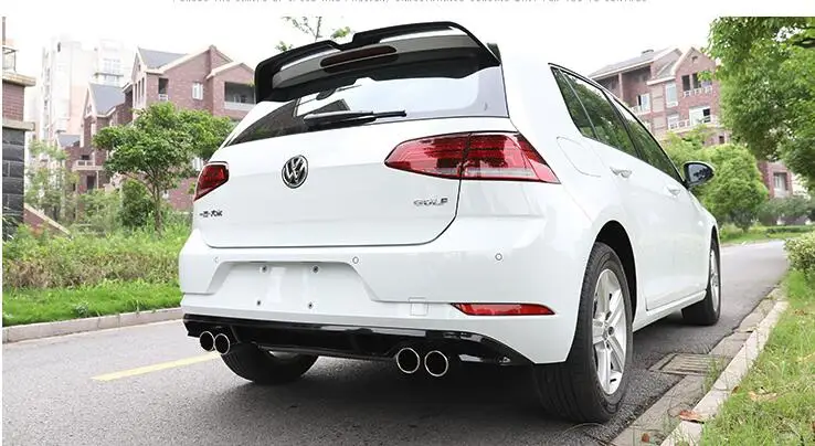 Для GOLF 7 5 Body kit спойлер 2014 2018 для Volkswagen ABS задний передний бампер диффузор защитные