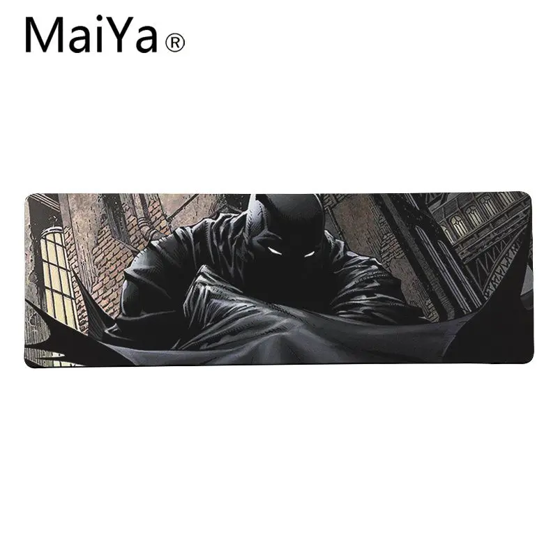 Maiya Высокое качество DC супергерой Бэтмен натуральный резиновый игровой коврик для мыши Настольный коврик большой коврик для мыши клавиатуры коврик - Цвет: Lock Edge 30x80cm
