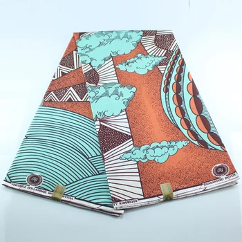 

Cotton Ankara cloth African balloon Cloud prints wax fabric real dutch wax high quality sewing material 6yards