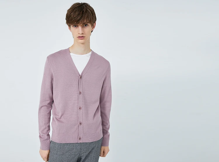 JackJones зимний мужской шерстяной кардиган с v-образным вырезом | 219424502