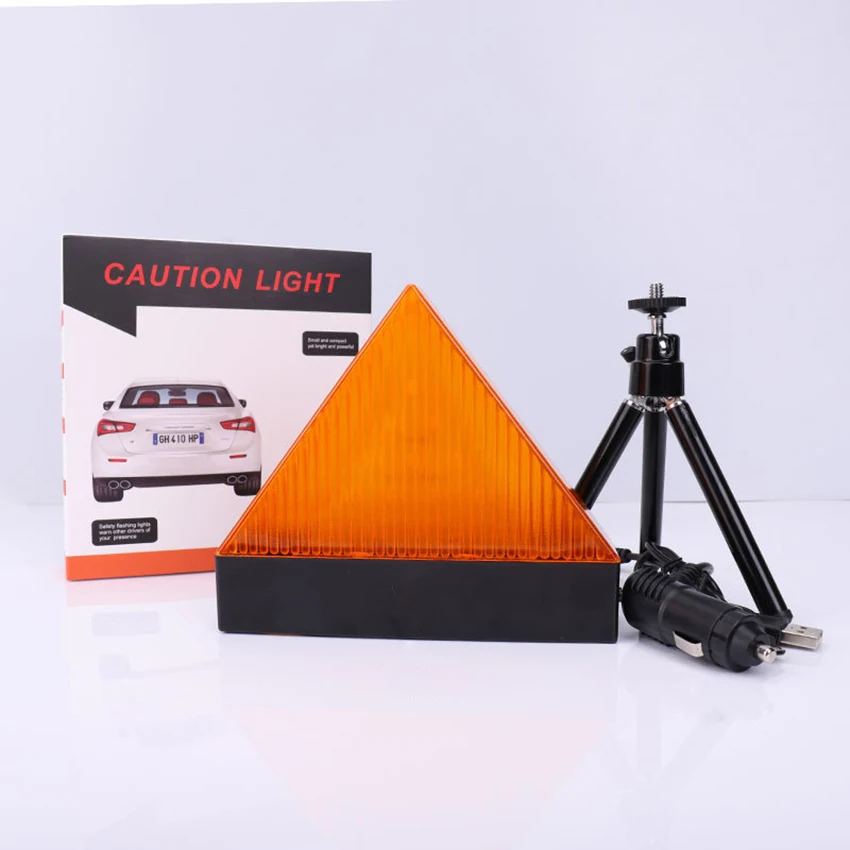 Triangles Emergency Roadside Flares Kit LED Safety Strobe Road Warning