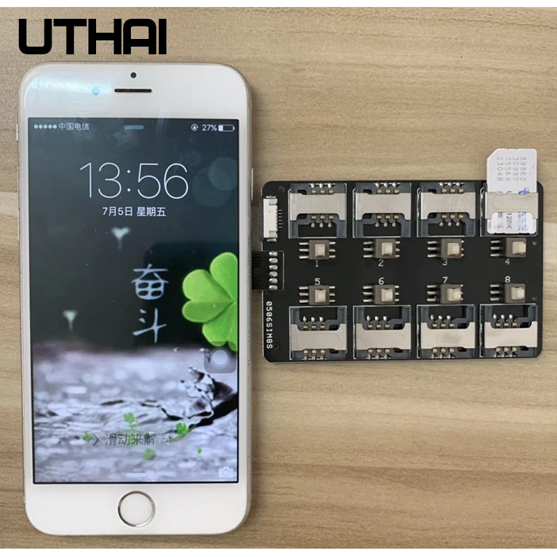Адаптер для SIM карты UTHAI T13 12 слотов карт устройство чтения нескольких iPhone Android Mini