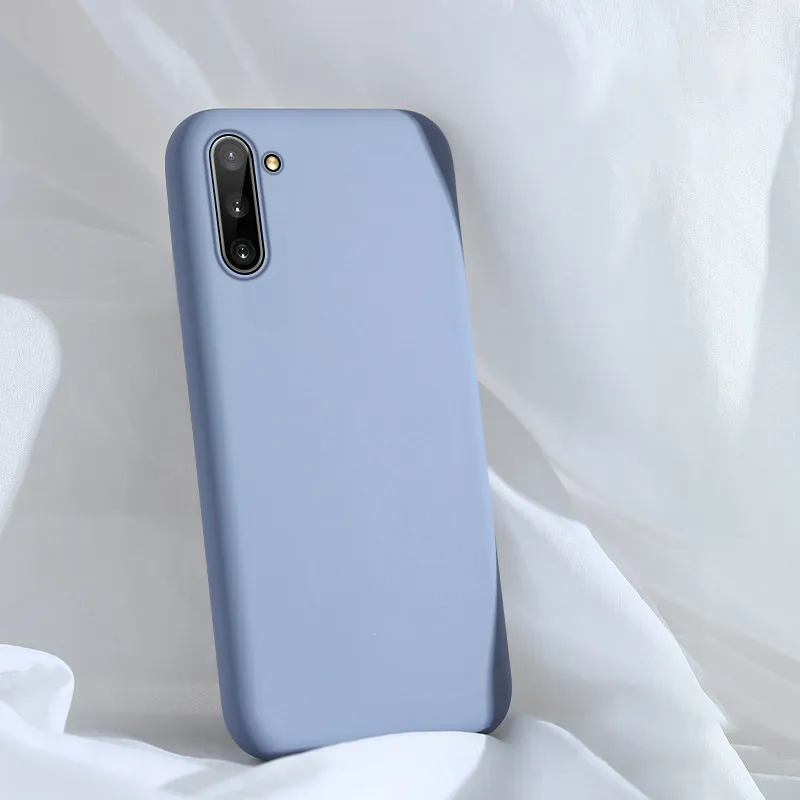 Чехол Note 10 Plus для samsung Galaxy Note 10 Plus, противоударный жидкий силикон, чехол для samsung Note 10 Plus 10+ Note10, чехол - Цвет: Lavender ash