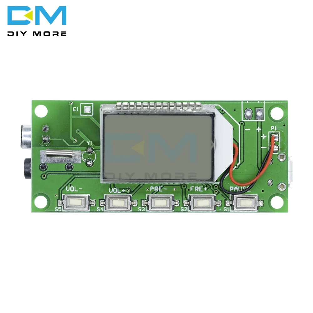 DSP PLL 87-108 МГц стерео fm-передатчик модуль цифровой ЖК-дисплей беспроводной микрофон плата многофункциональная частотная модуляция