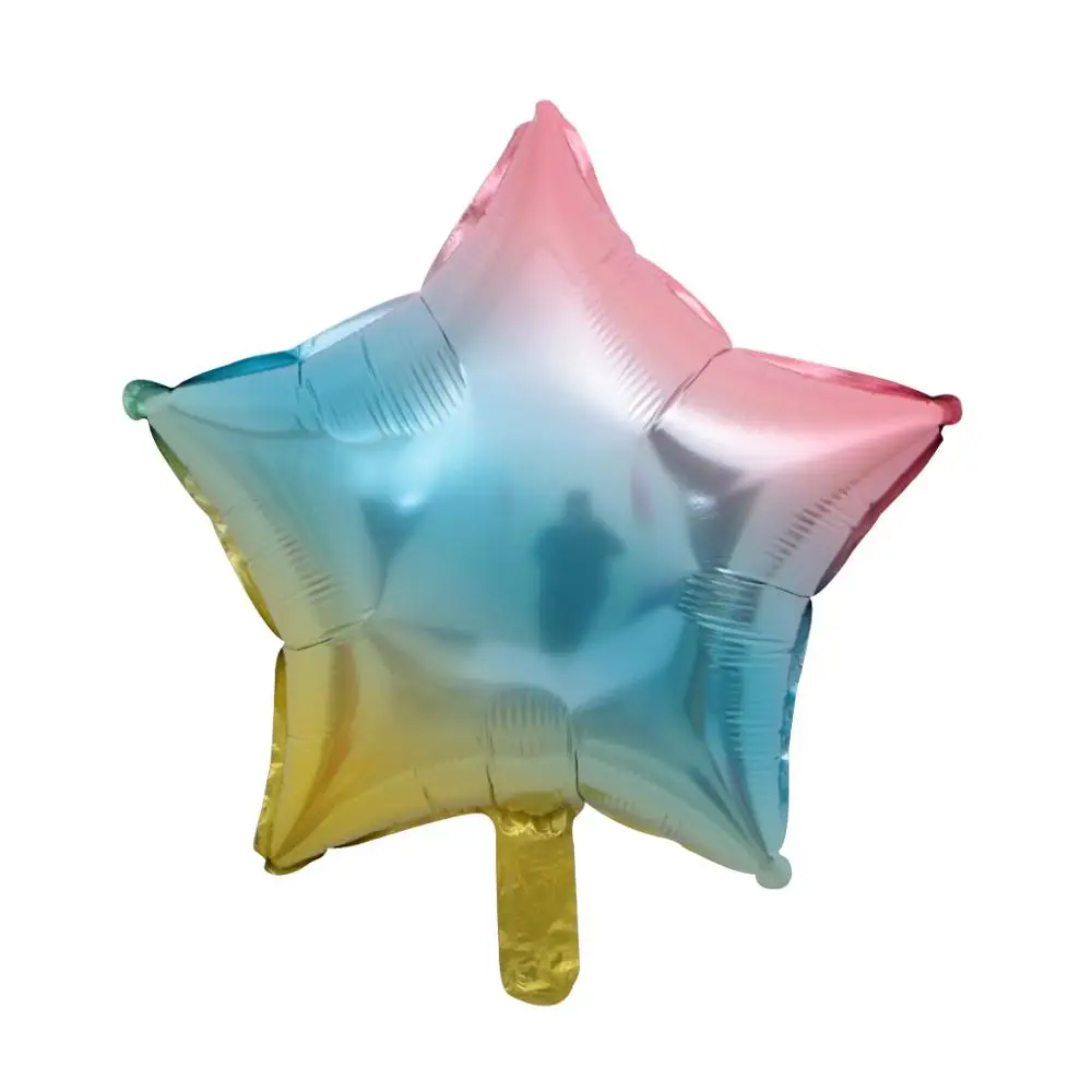 1 шт./лот 18 дюймов пятиконечная Звезда Люминесцентная фольга шары для свадьбы и дня рождения вечерние свадебные рынок отель поставки воздушные шары - Цвет: Laser