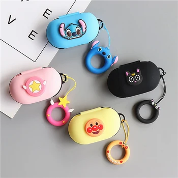 

Luxury Protective Case For Samsung Galaxy Buds Plus Wireless Bluetooth Earphone Silicone Case Waterproof Shell With Finger Ring