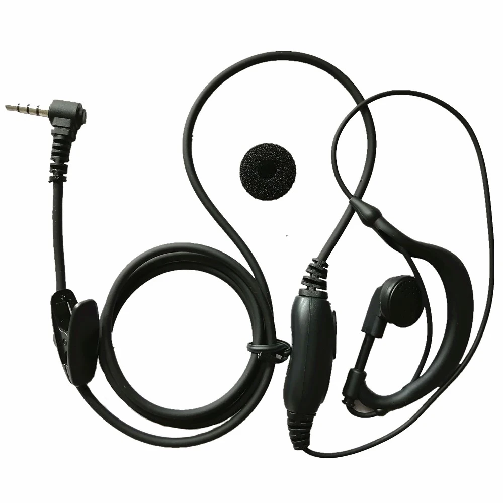 10x G-Shape Ear hook Headset Earphone Earpiece Mic For Yaesu Vertex Radio VXF-1 VX-351 VX-354 VX-5R VX-160 VX-180 Walkie Talkie | Мобильные