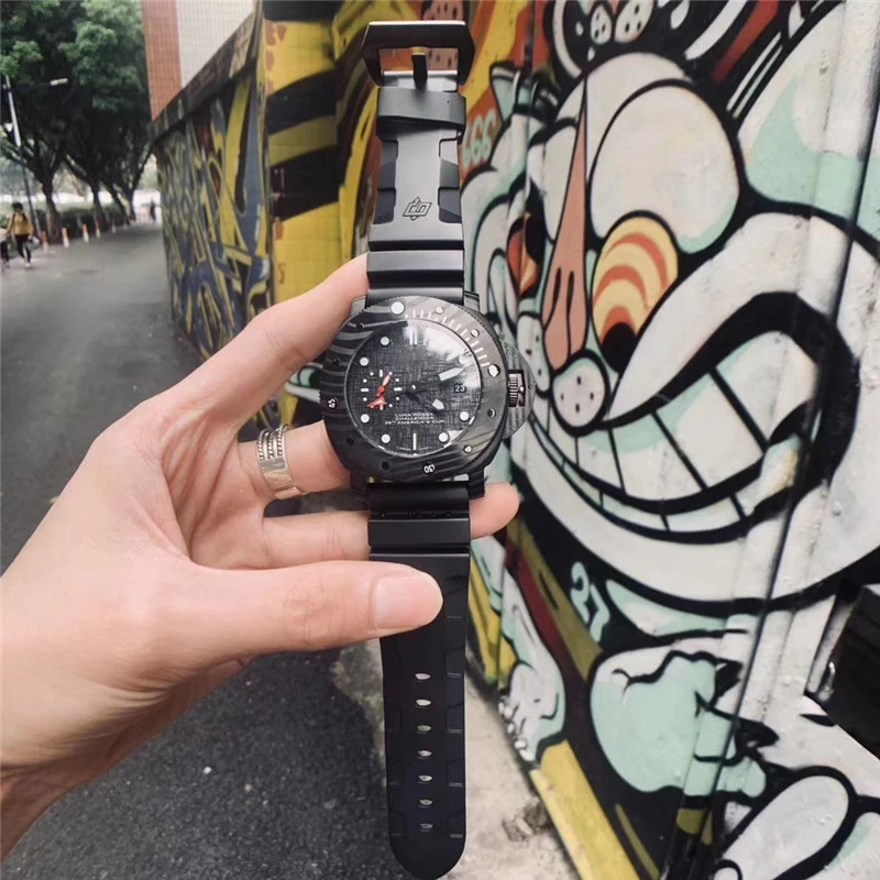 

Luxury mens brand automatic mechanical watch mens mineral mirror mechanical watch men automatic watch aaa watch Carbon fiber