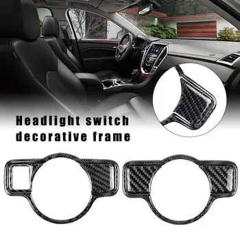 

Interior Headlight Switch Modified Car Sticker Switch Decorative Cover For Mercedes A B C E G Class CLA GLA GLE GLK GL Trim
