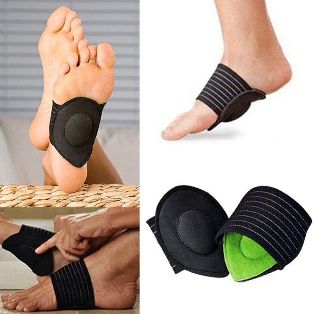 1 Pair Orthopedic Pad Cushioned Arch Foot Support Decrease Plantar Correction Relief Pain Feet Care Corrector Insole Flat Patch