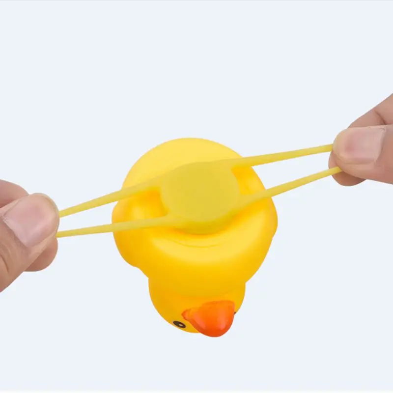 Top 1PC Cartoon Silica Little Duck Shape Bicycle Bells Shining Mountain Bike Handlebar Duck Bell Yellow Rotary Paddle Helmet Light 4