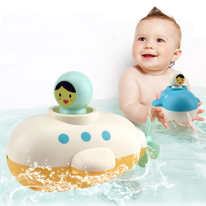 Детские Игрушки для ванны, ABS пластик, подводная лодка, вода для детей, спрей для воды, игрушки, забавные милые детские летние игрушки для купания, ванна для малышей
