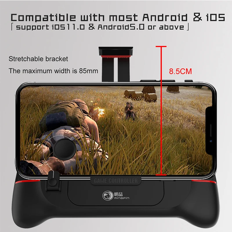  G2 Bluetooth PUBG Controller Gamepad L1R1 Trigger With Cooling Fan Game Joystick Grip Holder For IO