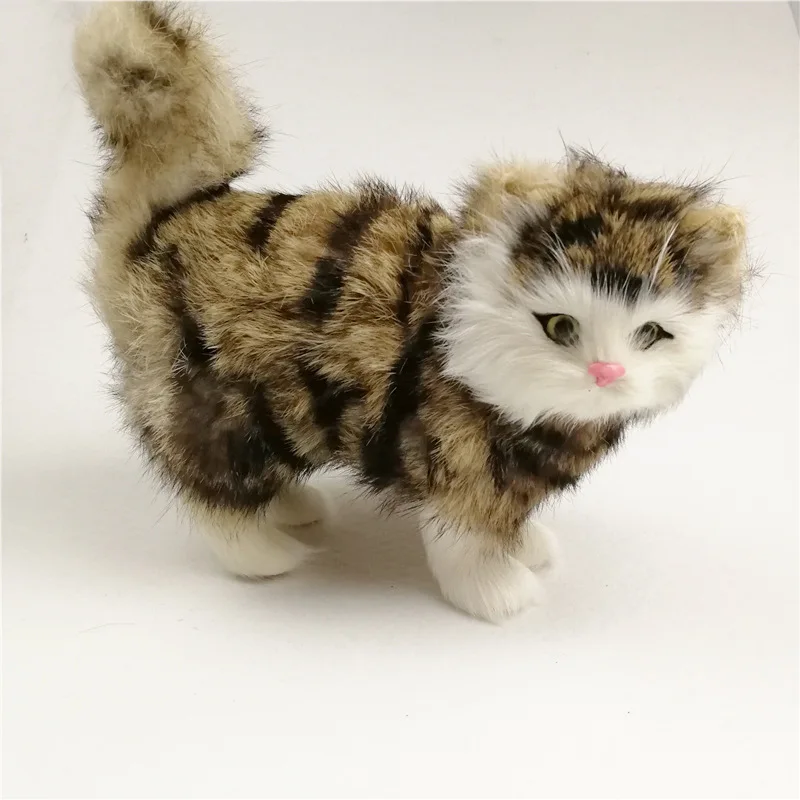 New Style Hot Sales Crafts Simulated Animal Model Cat Creative Gifts Home Decoration Cute Little Cat