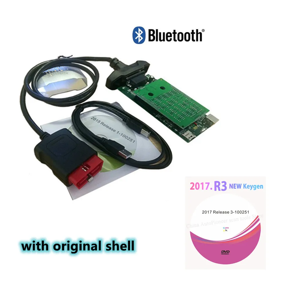 2017 3 R3 с генератором ключей новый VCI bluetooth для автомобилей/грузовиков del∩ pro obd2 vd tcs