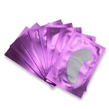 50 пар/лот подушечки для глаз бумажные накладки для наращивания ресниц без ворса кончики для глаз стикеры обертывания инструменты для макияжа Пинцет для ресниц помощник