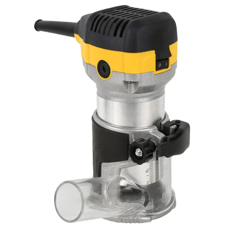 

Variable Speed Palm Compact Router Kit With Metal Base For Woodworking, Decorative Woodworking, Woodworking Trimming Machine Us