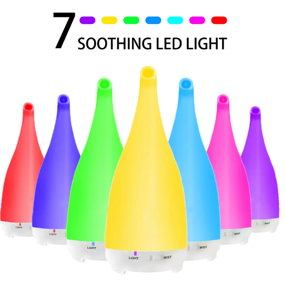 Aroma Diffuser 220ml Remote Control Essential Oil Air Humidifier Vaporizer 7Color Changing Lights BPA Free Air Freshener Bedroom