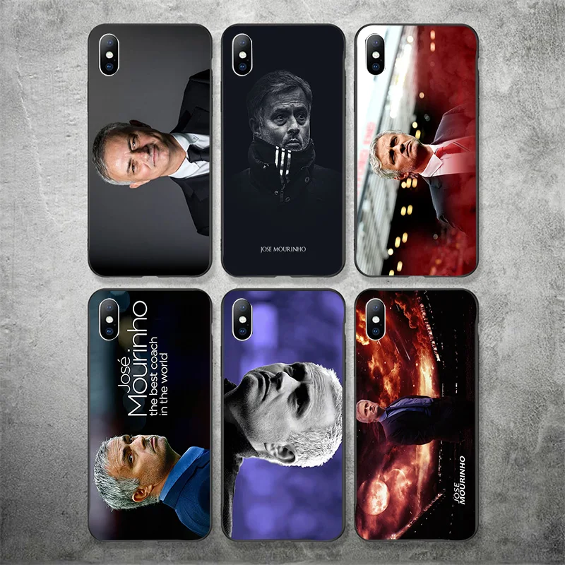 Phone Case For Mourinho iPhone XR 11 Pro XS Max X 5 5S Silicone Matte Cover Black DIY Shell iphone 7 8 6 S 6S Plus 7Plus |