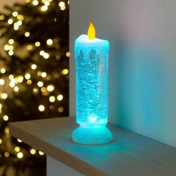

Rechargeable Colour Electronic LED Waterproof Candle With Glitter Colour Changing LED Water Candle BDF99