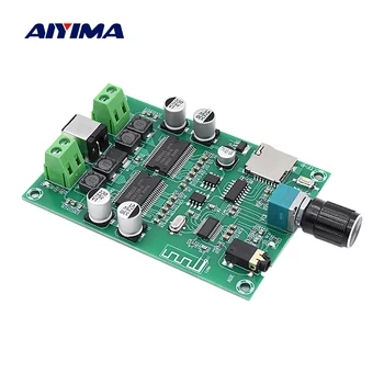 

AIYIMA Bluetooth 5.0 Digital Amplifier Audio Board YDA138-E Dual Channel 20W Stereo Mini Amp AUX TF DIY Sound Speaker Amplifier