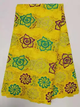 

African Lace Fabric Beautiful Nigerian Cotton Lace Fabric Latest Men and Women Lace For Party Wedding Dresses BL389
