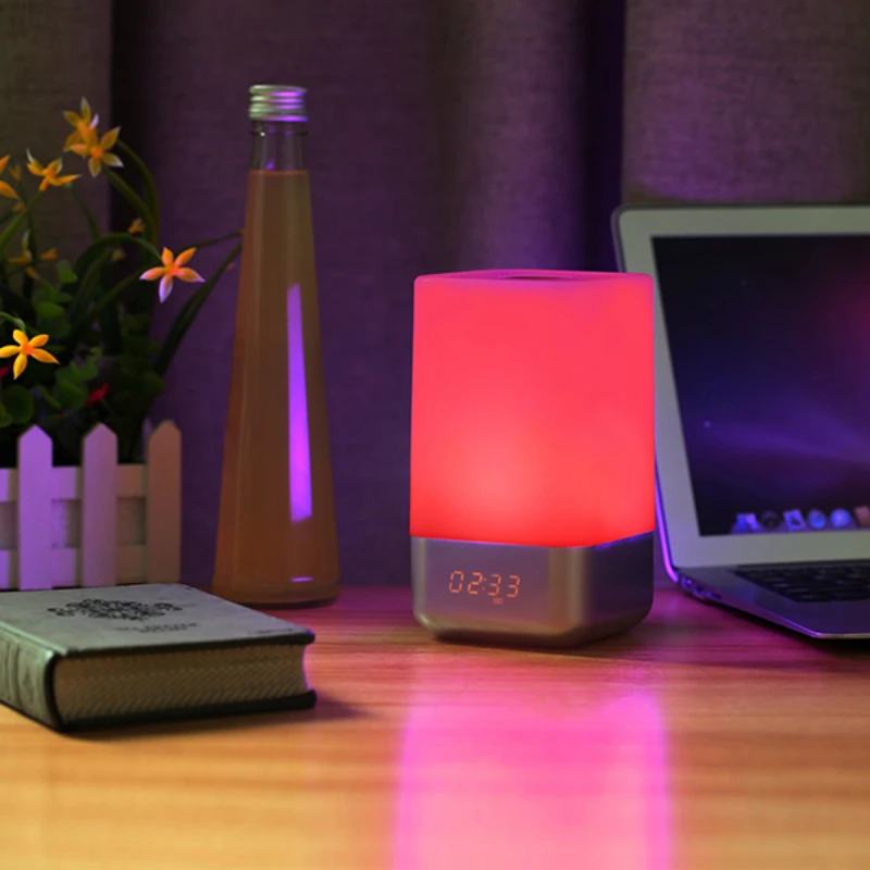 Диммируемый USB RGB меняющий цвет Настольный светильник, Настольный светильник, домашний декор, светодиодный светильник, Ночной светильник, будильник