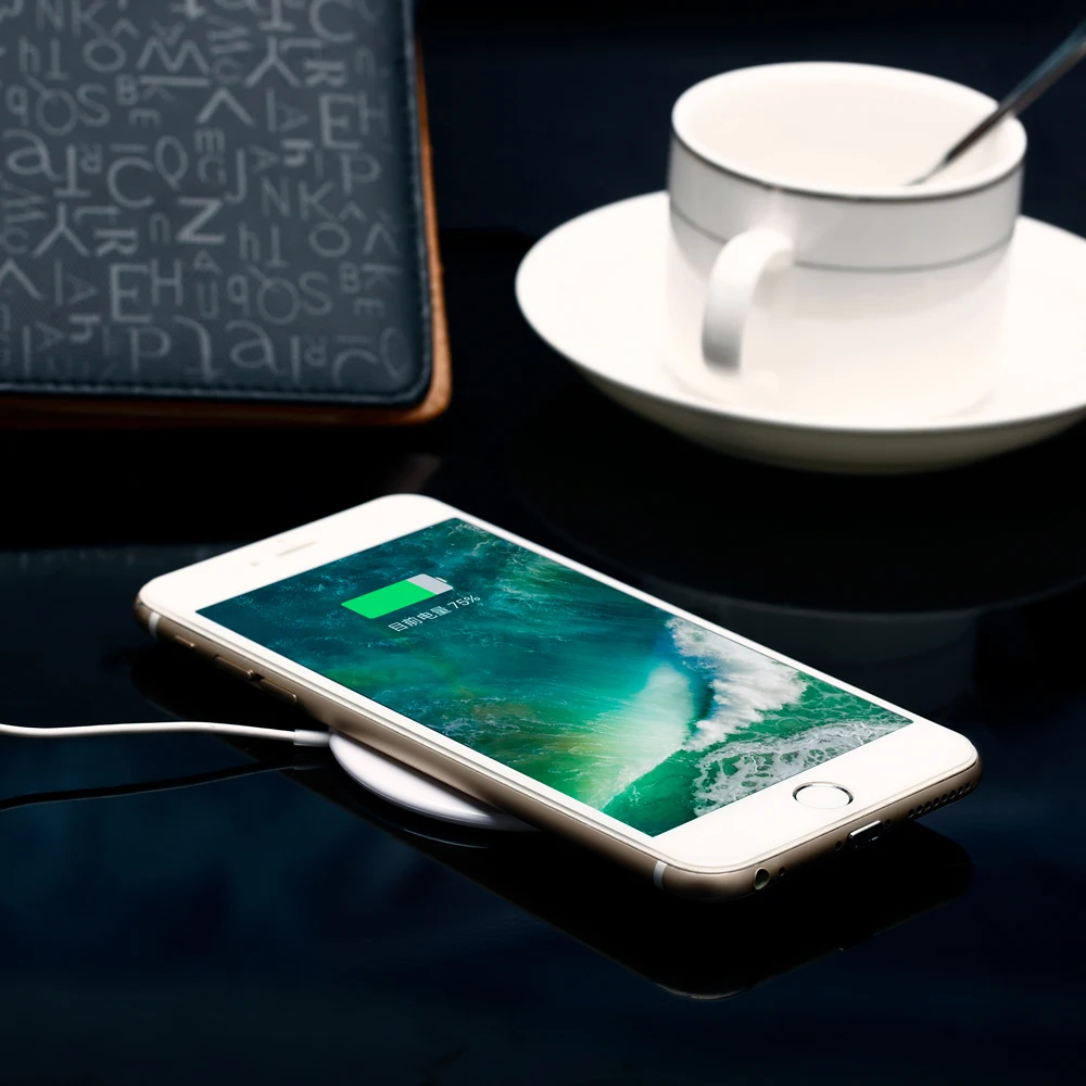 QI Беспроводное быстрое зарядное устройство зарядного устройства для iPhone 8 Plus XS MAX XR для samsung Galaxy S9 S8 Note 9 8 индукции