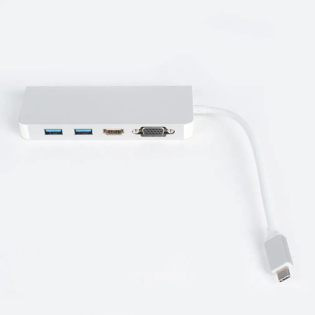 Многофункциональный преобразователь TYPE-C до RJ45 Gigabit PD TF безопасный цифровой Переходник USB 3,0 для iPhone для MacBook