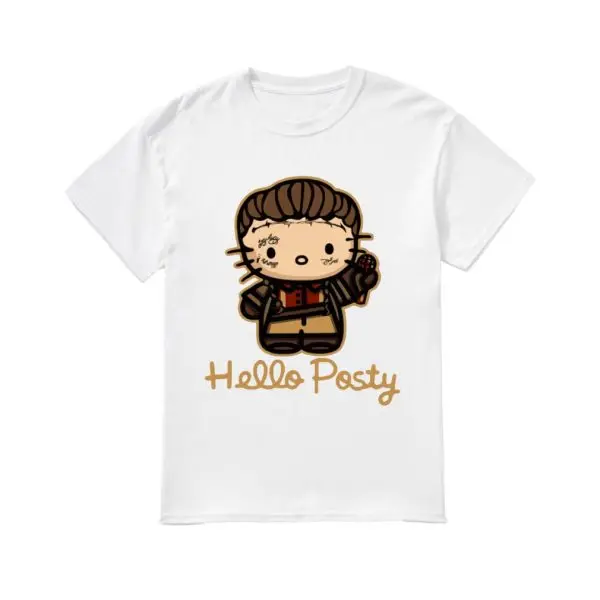 2019 модная мужская футболка Post Malone Hello posty|Футболки| |