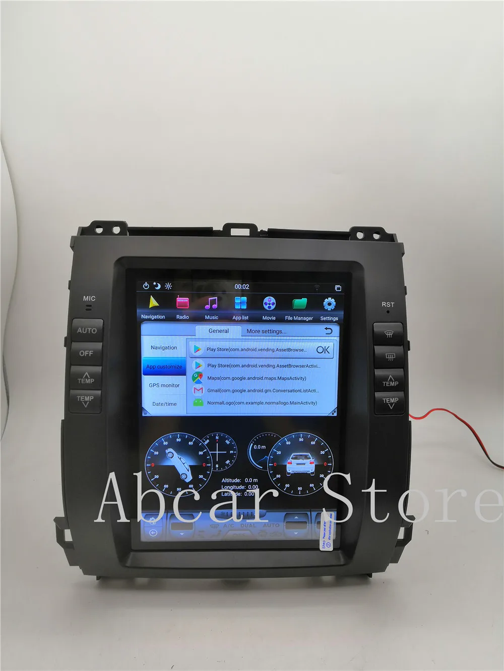 10," Tesla стиль Android 8,1 автомобильный dvd-плеер gps навигация для Toyota Land Cruiser Prado Lexus GX470 2002-2009 стерео радио